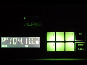 Vintage Alpine 7167 AM/FM cassette car stereo #4 rare old retro