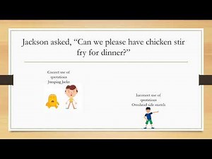 5th Grade Language Arts: Dialogue Quotations