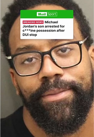 Michael Jordan's son Marcus Jordan has been arrested in Florida and he was charged for dr*g possession. The 34-year-old was arrested on Monday night and booked into the Orange County Jail, TMZ reported. He faces charges of DUI, dr*g possession and resisting arrest. His bond has been set at $4,000 and it is unclear if he remains behind bars. 📷: Orange County Jail #michaeljordan #basketball #nba #sports