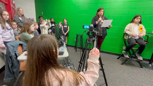 When the morning news crew at Bethel Elementary School looked for ways to improve their broadcasting skills, they decided to visit the WYFF studios to see how the professionals do it! What they learned is that clear and concise communication is essential in any profession. | Greenville County Schools