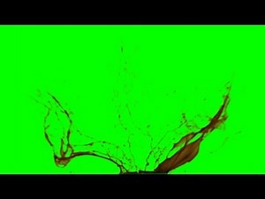 Blood Splatter III - green screen - free use