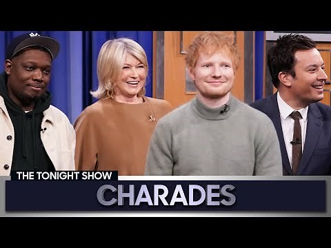 Charades with Michael Che, Ed Sheeran and Martha Stewart | The Tonight Show Starring Jimmy Fallon