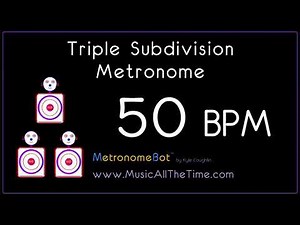 Triple subdivision metronome at 50 BPM MetronomeBot