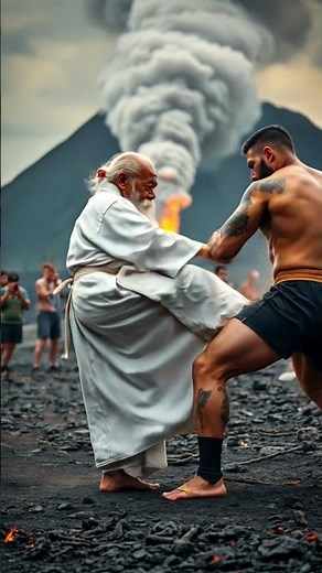 Shaolin Monk’s Ancient Technique Stuns MMA Fighter #kungfu #wushufight #fight #ytshort #martial arts