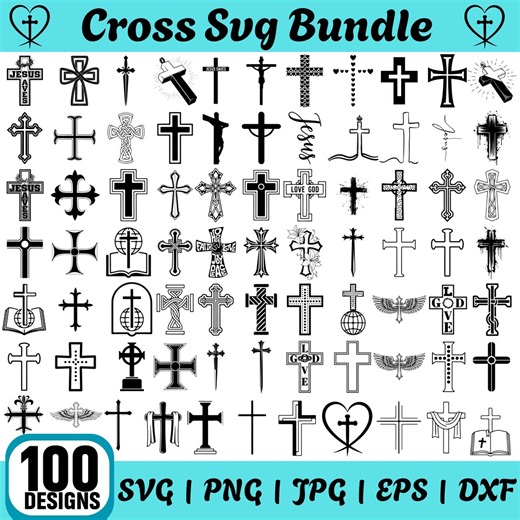 Cross SVG Bundle, Grunge Svg, Jesus Png, Faith Styles, Cross Svg for Laser Cutting, Holly Cross Svg, Chunky Cross Svg, Christian Cross Svg - Etsy