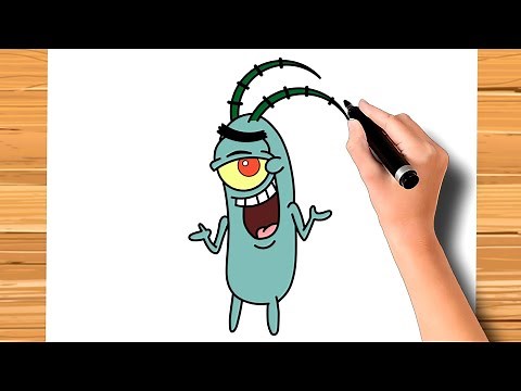 como desenhar o Plankton - como dibujar plancton - how to draw plankton