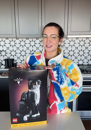 Life-Sized Tuxedo Cat LEGO Set Reveal