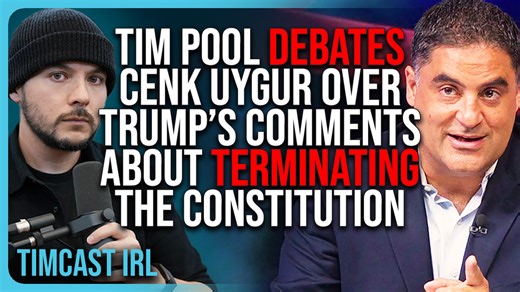 Tim Pool DEBATES Cenk Uygur Over Trump’s Comments About TERMINATING The Constitution Watch the full episode here: https://www.youtube.com/watch?v=ohII0rAZ8Gc | Timcast IRL