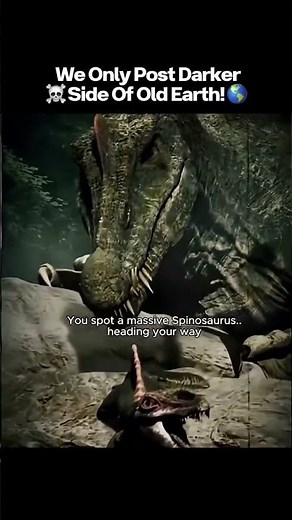 POV: Your Time Machine Breaks… and You’re Stuck in the Cretaceous Period #facts #spinosaurus