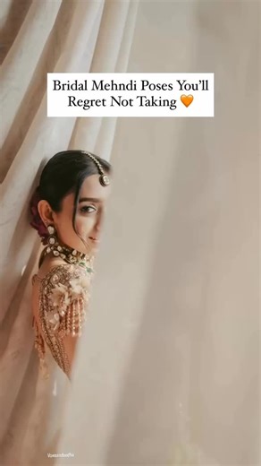 Vows & Vedha on Instagram: "Brides, don’t scroll past this — these Mehndi poses will be your FAVORITE frames forever! 💛 From those candid smiles with your squad to close-up shots of your henna, these are the poses you’ll regret not taking on your big day. 📌 Must-Try Mehndi Pose Ideas ✨ Twirling with your floral jewellery 🌸 ✨ Hands-on-face with mehndi close-up 🖤 ✨ Candid laughter with bridesmaids 🥂 ✨ Sitting gracefully with detailed hand shots 📸 ✨ Over-the-shoulder mystery glance 👀 👉 Save