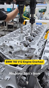 BMW 760 V12 Engine Overhaul #mechanicjack #mechanic #bmw #engine #overhaul | Mechanic Jack's team