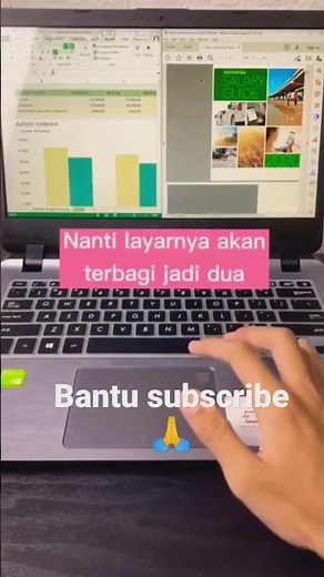 Cara membagi layar laptop atau komputer menjadi beberapa bagian #laptop #tutorial #windows #komputer