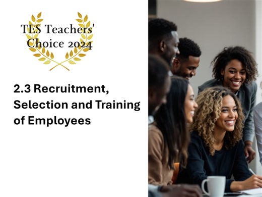 Cambridge IGCSE Business Recruitment Selection Training PowerPoint 2026 Exams Complete Unit 2.3 | Teaching Resources