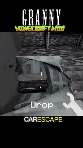 Minecraft Granny Mod Door Escape... crazy moment!🔥#granny #gaming #games #gameplay #shorts #granny1