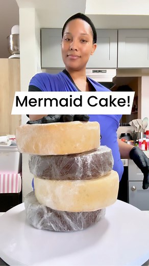 Mermaid Cake Design! #cakedecorating #mermaidcake #cake #cakedesign #chocolatecake | Brianna Collins