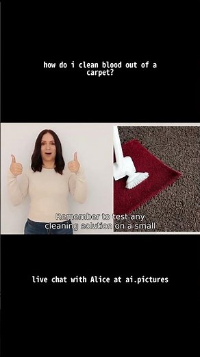 how do i clean blood out of a carpet?