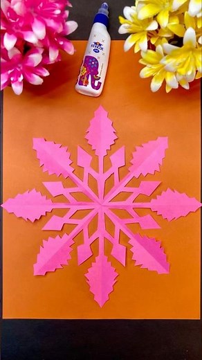 DIY Paper Snowflake Wall Hanging | Easy Winter Craft for Kids #winterdecor #craftforkids