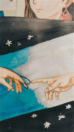 HAND PAINTING TUTORIAL/ FAMOUS PAINTING #artandcraft #art #drawing #shorts