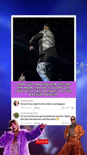 he is the cutest dancer on eras tour #taylorswift #kamsaunders