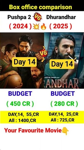 Dhurandhar Box Office Collection | Ranveer Singh, Allu Arjun | Pushpa 2 14th Day Collection,