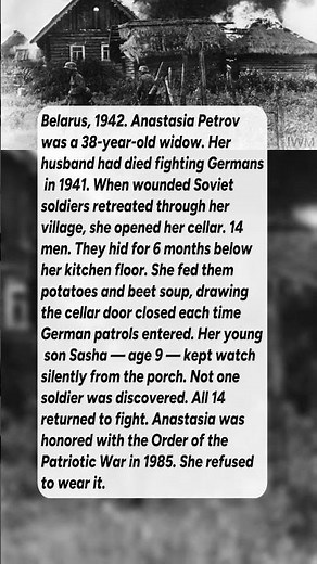 A Russian Mother Hid 14 Soldiers in Her Cellar #short #history #ww2