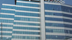 Corporate buildings offices at downtown Sao Paulo Brazil. Aerial urban landscape. Offices towers at downtown city.