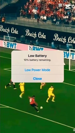 football kick into the goal prank with low battery