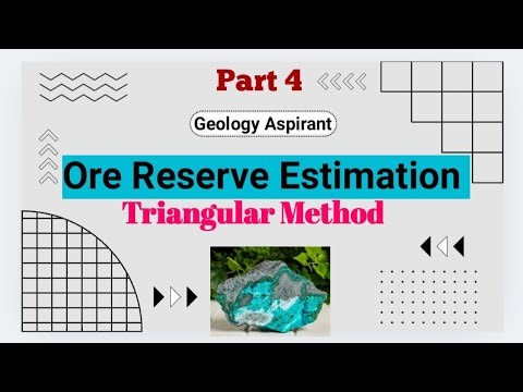 Ore Reserve Estimation (Prt-4) || Triangular Method || Lecture 37 of Economic Geology