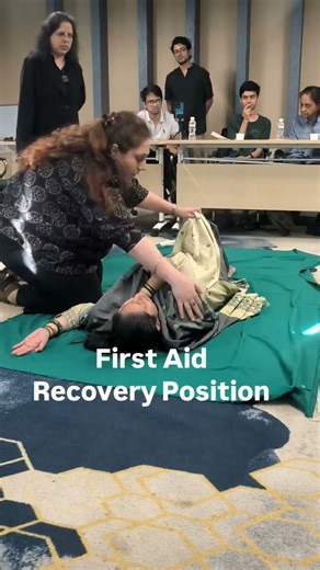 Recovery Position is the First Aid Treatment for an Unconscious casualty who is Breathing #shorts