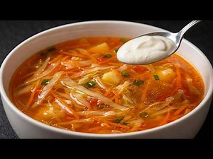 I make this cabbage soup 3 times a week! Cabbage Soup in 15 Minutes ⏱️
