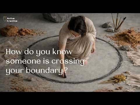 How do I know someone is crossing my boundary?