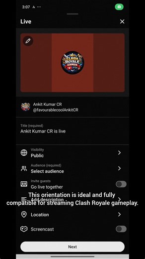 How to Live Stream Clash Royale on YouTube (Mobile) | Step-by-Step Guide
