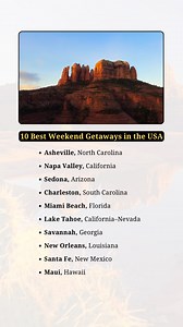 10 Best Weekend Getaways in the USA | Incredible Facts