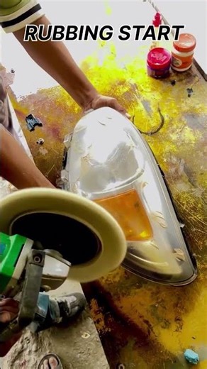 head light clean 🫧 PROSESS | ‪@VSDENTINGPAINTING‬ | #light #dentingpainting