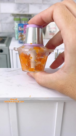 Get tiny food processor at realminiworld.com 🥳 #minibaking #tinybaking #ちびめし #ミニチュアフード #ガチャガチャ #ミニチュア #minicooking #tinyfood #miniaturekitchen #minibaking