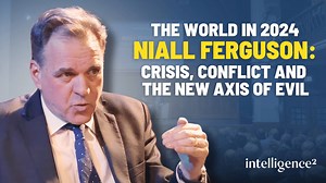 Earlier this year we welcomed the renowned historian and author Niall Ferguson to the Intelligence Squared stage to discuss the state of the world in 2024. How can the West deal with the geopolitical and ideological threats posed by what Ferguson calls the axis of ill will – Russia, China and Iran? With localised wars in Ukraine and the Middle East and the threat of a crisis over Taiwan, are we sleepwalking towards a Third World War? And what are the likely consequences of the ongoing conflicts 