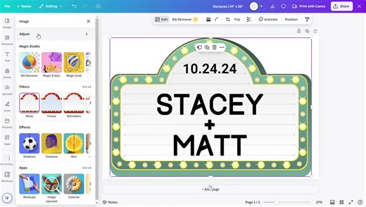 Five Marquee Sign Template Package | Editable Digital Download - Etsy