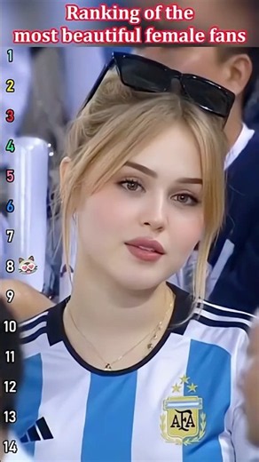 Ranking of the most beautiful female fans😲#girls#worldcup#fyp#foryou#football