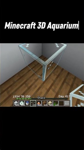 3D Aquarium In Minecraft💀 #Minecraft #gameplay #minecraftshorts