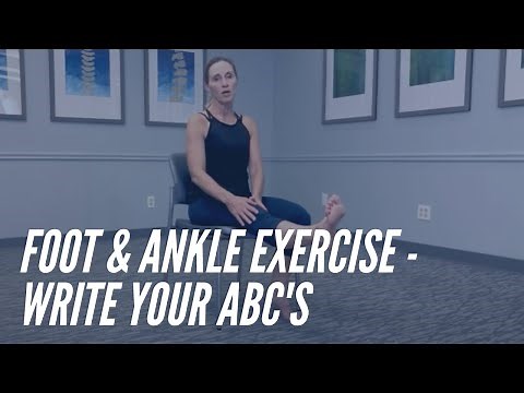 Spelling the ABCs to Strengthen Your Ankle - Foot & Ankle Exercise - CORE Chiropractic