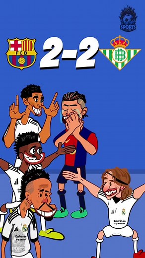 FC Barcelona and Real Betis Draw 2-2 Match Highlights