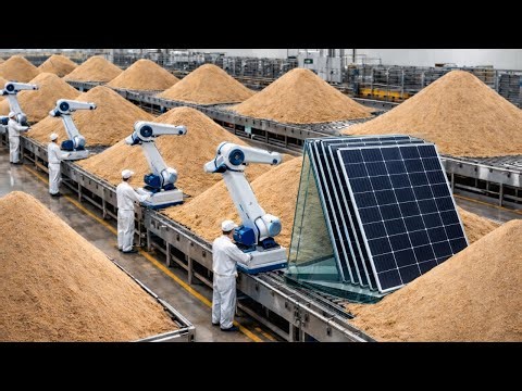 This U.S. Factory Turns Sand Into Solar Glass at an Insane Scale (Full Process)