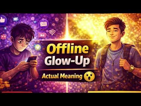 What is the meaning of Offline Glow Up in Hindi | Offline Glow Up ka matlab kya hota hai #GlowUp