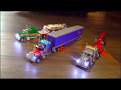 2024 TRUCKING CONVOY! OPTIMUS OVERKILL & 1:87 Scale MICRO RC Semi's & Trailers | RC ADVENTURES