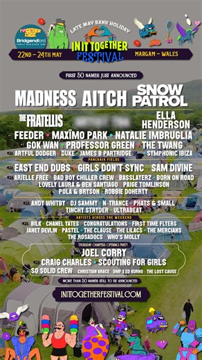 Last Chance to Use Your £20 Sign-Up Discount! ⏳ Check your email or Whatsapp for your exclusive £20 off discount code before midnight and secure claim your tickets for just £20 deposit! This is your moment to lock in our biggest line-up ever, featuring: 🎶 MADNESS • AITCH • SNOW PATROL 🎸 THE FRATELLIS • ELLA HENDERSON • MAXIMO PARK 🔊 SAM DIVINE • EAST END DUBS • GIRLS DON’T SYNC 🎉 Plus JOEL CORRY, CRAIG CHARLES & more at the Thursday Campers Party 💛 Don’t let your early access go to waste - 