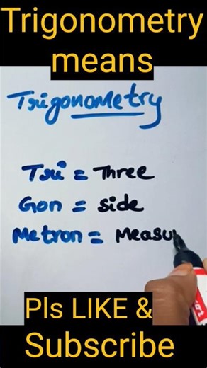 Trigonometry word means #shorts #maths #trigonometry #mathsclass10 #class10