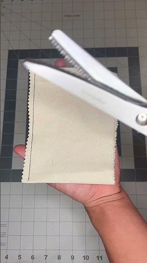 How to use pinking shears for sewing beginners! This is my new FAV sewing tool!! #sewing #sewtok