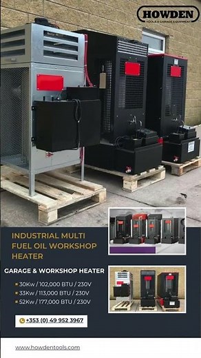 Heat smarter this winter with Howden Tools' range of heavy-duty multi-fuel heaters!