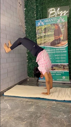 First attempt back walkover #yoga #ytshorts #backwalkover