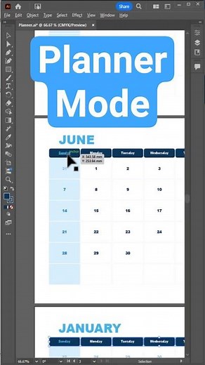 How to Instantly Generate a Planner Calendar in Adobe Illustrator CalenClick Pro Advanced #planner